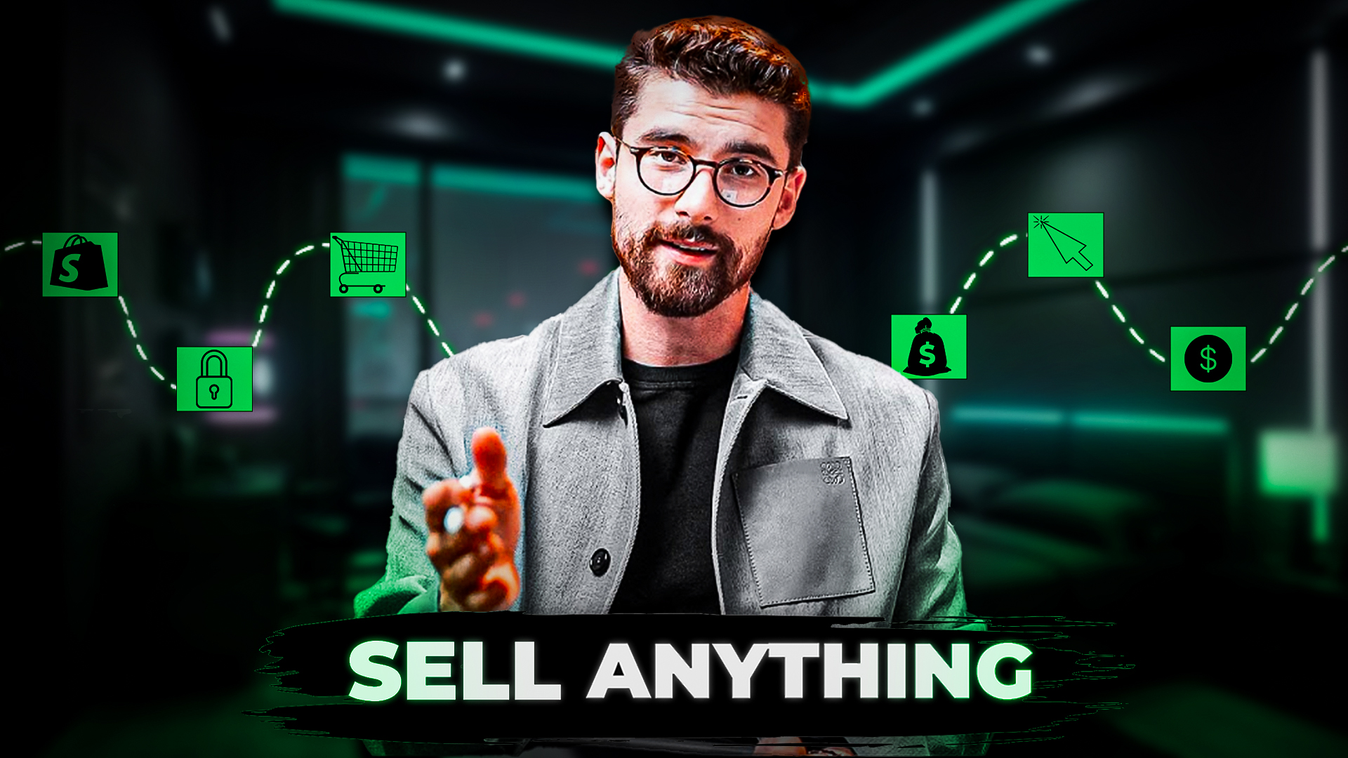 Creative thumbnail for entertainment video